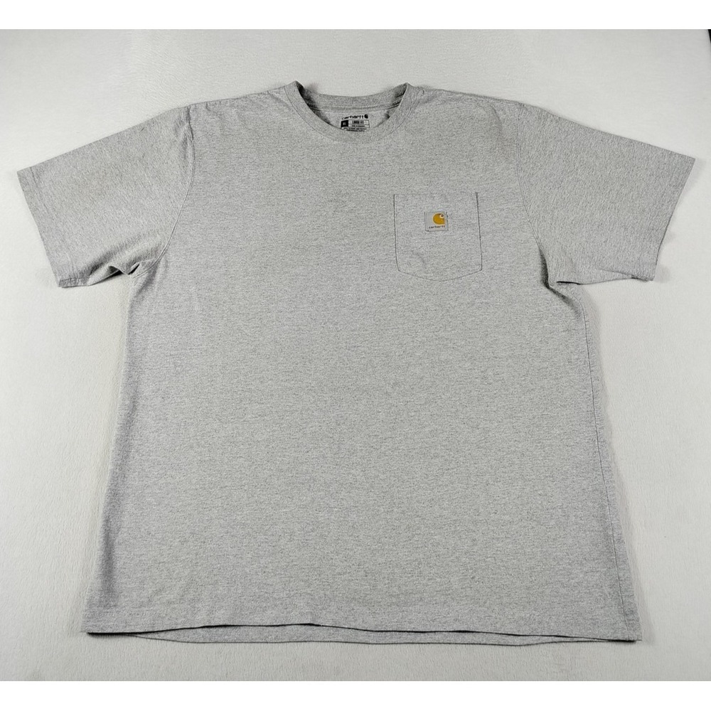 Carhartt Pocket Shirt Mens XL Gray‎ Loose Fit K87 Workwear Durable Heavy Duty